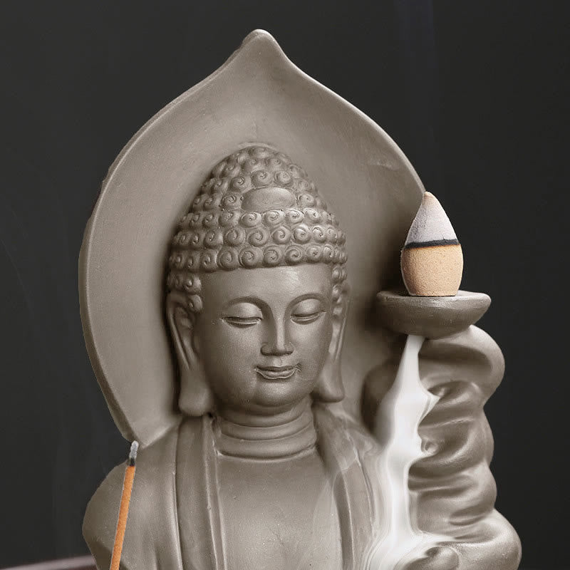 Thousand-Hand Kwan Yin Jade Necklace – on red velvet display, traditional Chinese jewelry
