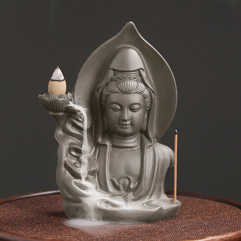 Thousand-Hand Kwan Yin Jade Necklace – front view Guanyin pendant, compassion Buddhist jewelry