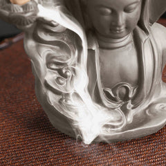 Thousand-Hand Kwan Yin Jade Necklace – pendant on silk cord necklace, elegant spiritual accessory