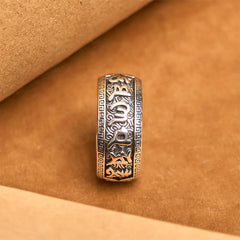 Anillo Om Mani Padme Hum de Cobre | Riqueza y Equilibrio Espiritual