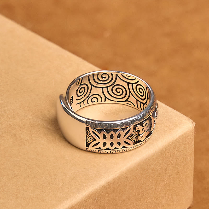 Copper Om Mani Padme Hum Ring Zweitbild