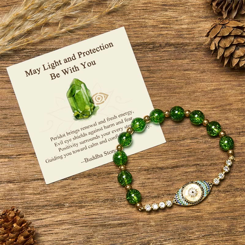 May Light and Protection Be With You Peridot Bracelet