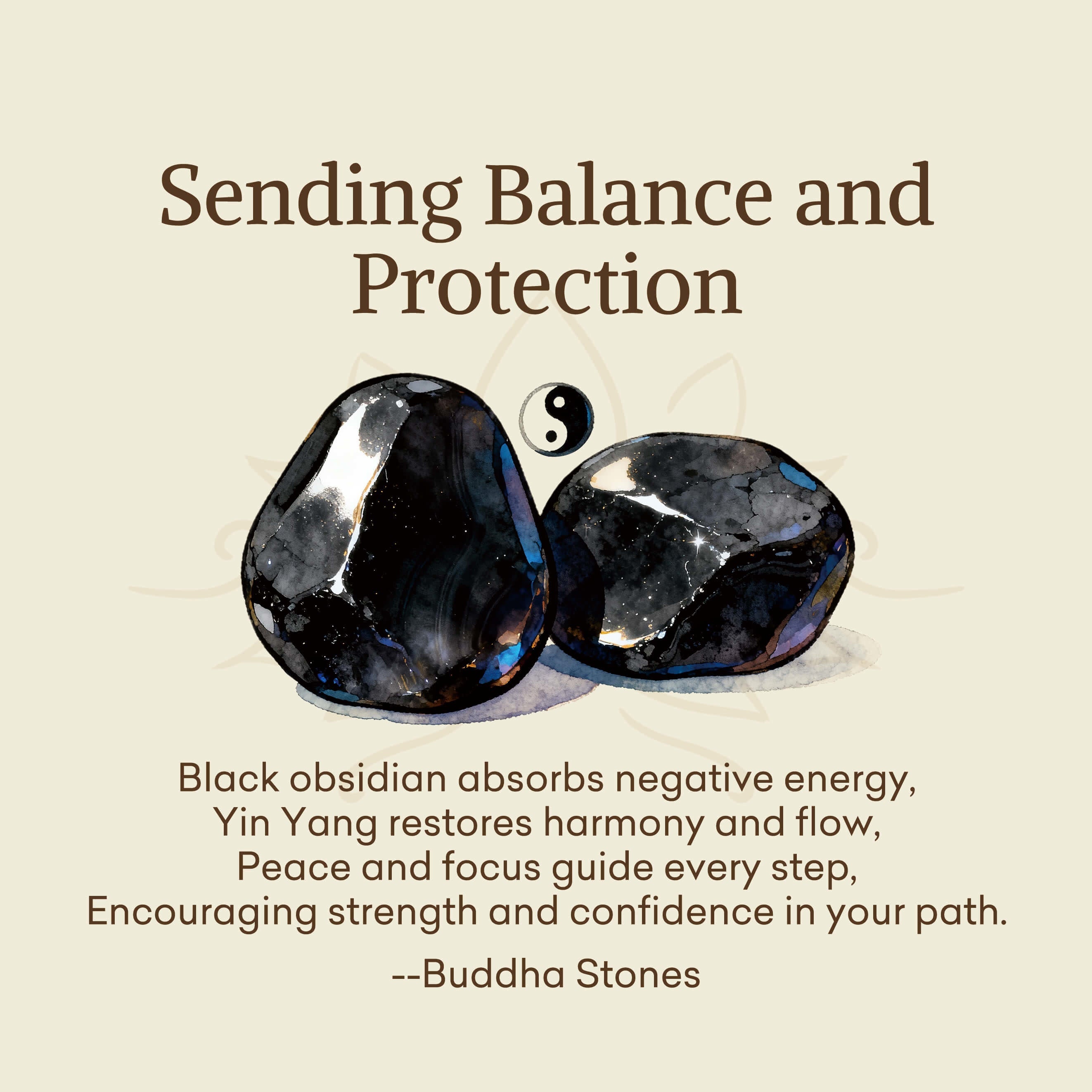 Black Obsidian Yin Yang Necklace – Product photo