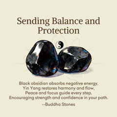 Black Obsidian Yin Yang Necklace – Product photo