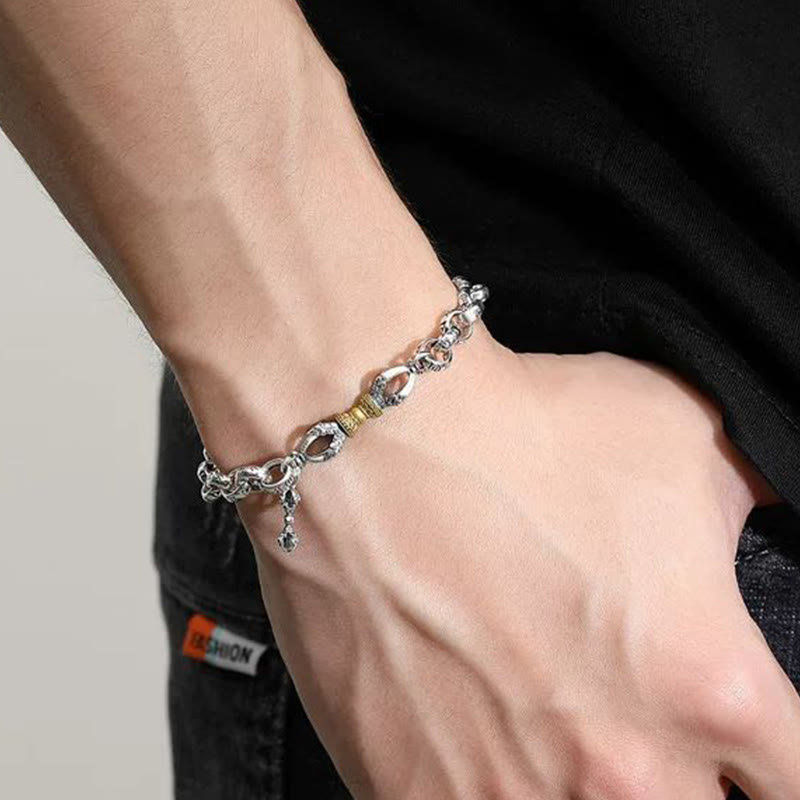 Copper Vajra Om Mani Padme Hum Bracelet | Strength & Peace Secondary image