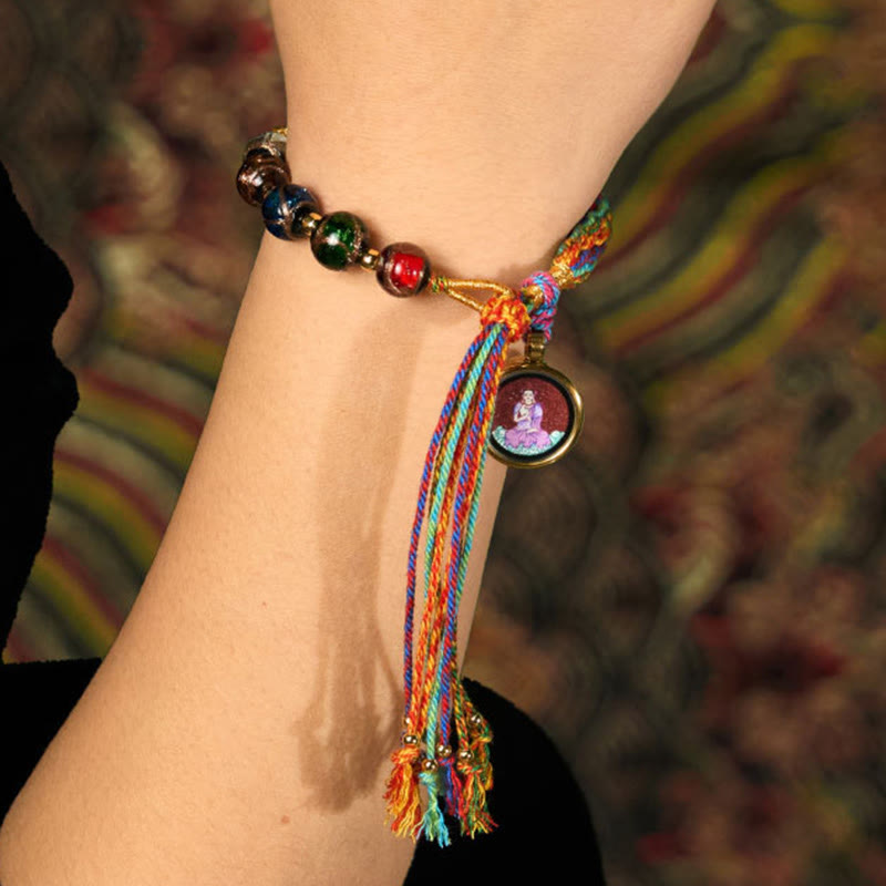 Zodiac Natal Buddha Cinnabar Bracelet – bracelet clasp detail showing secure, cinnabar bracelet, zodiac Buddha, red string