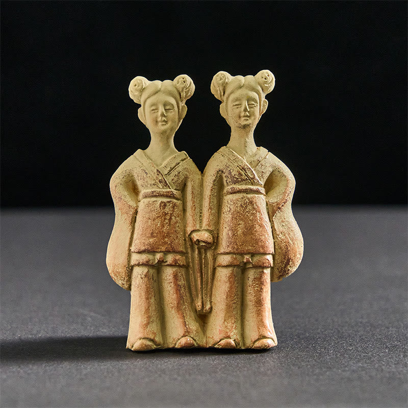 FU Dogs Twins Buddha Fridge Magnet – square ding magnet with Chinese pattern, fu dog magnet, Buddha decor, Asian ornament