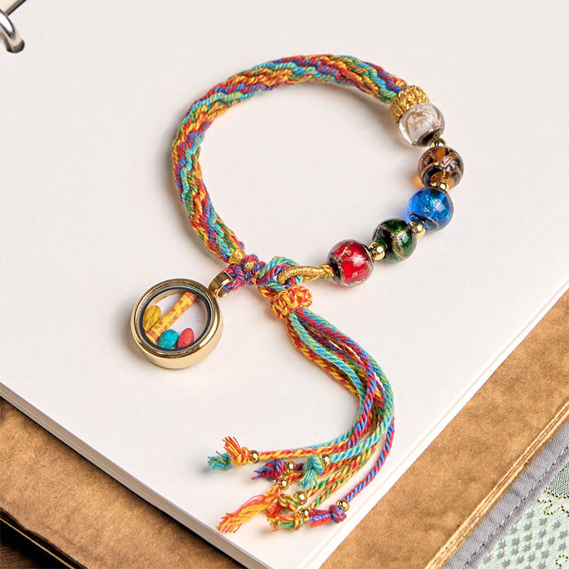 Zodiac Natal Buddha Cinnabar Bracelet – bracelet length measurement showing, cinnabar bracelet, zodiac Buddha, red string