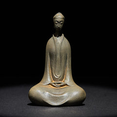 Sakyamuni Two Sizes Statue – large and small iron powder resin Buddha pair home decor