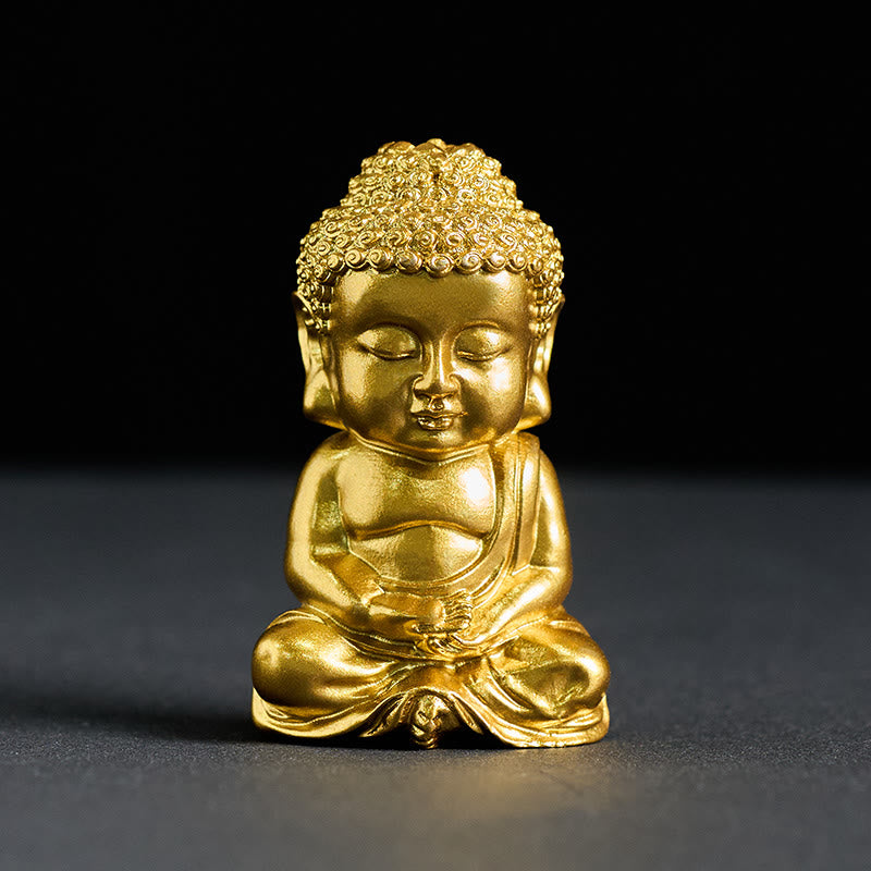 Tathagata Buddha Fridge Magnet – golden Buddha figure magnet in meditation, Buddha magnet, Tathagata decor, fridge ornament