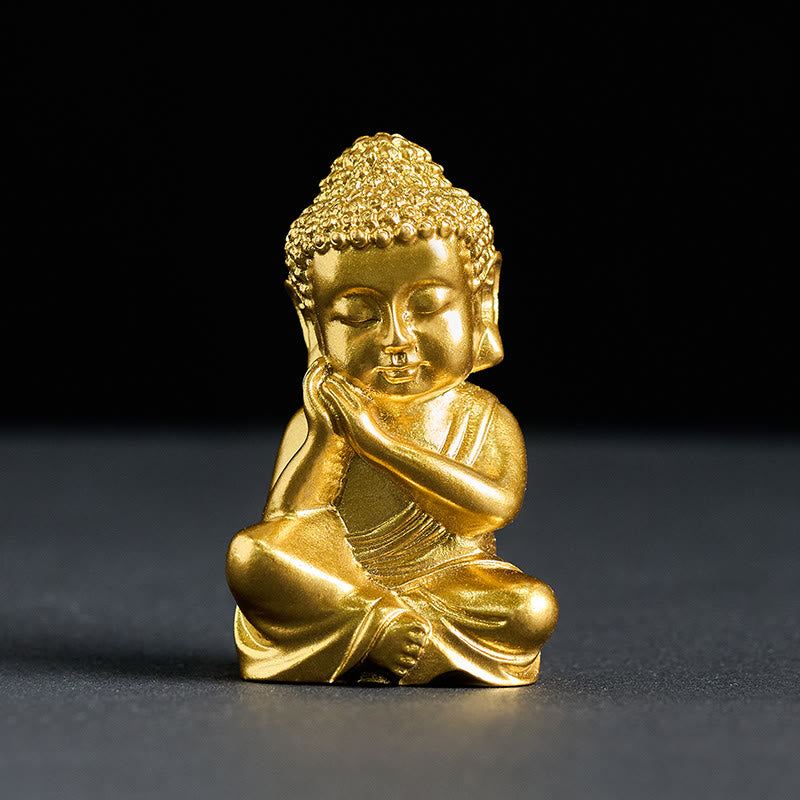 Tathagata Buddha Fridge Magnet – golden Buddha figure with abhaya mudra, Buddha magnet, Tathagata decor, fridge ornament