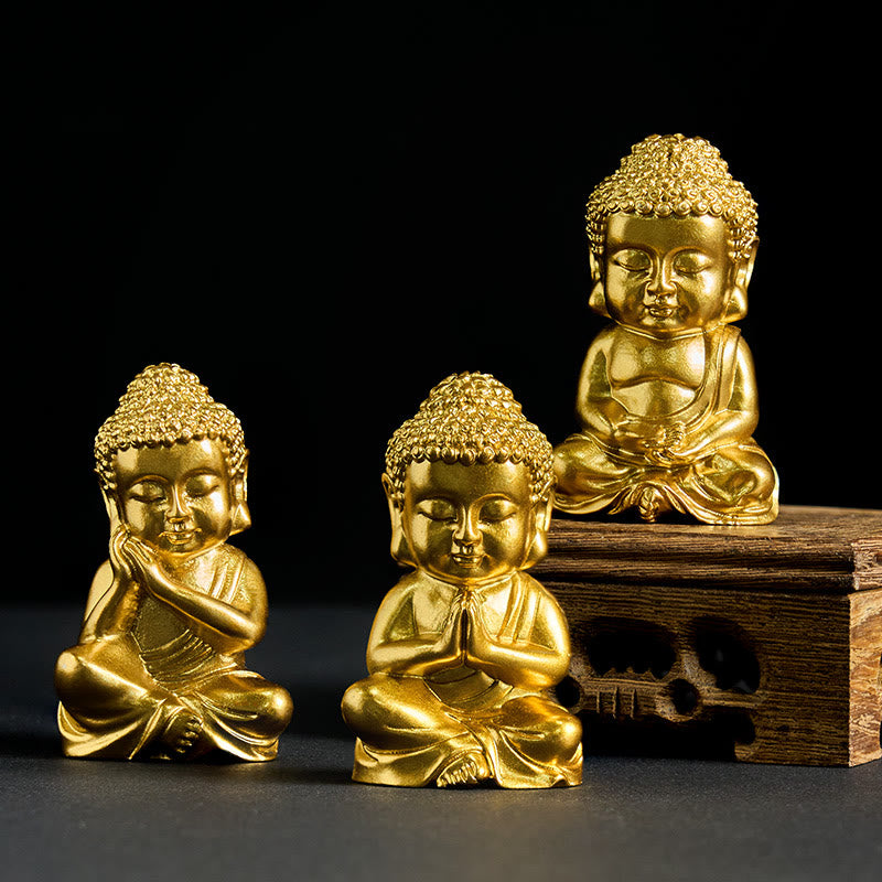 Tathagata Buddha Fridge Magnet – multiple angle view showing front and, Buddha magnet, Tathagata decor, fridge ornament