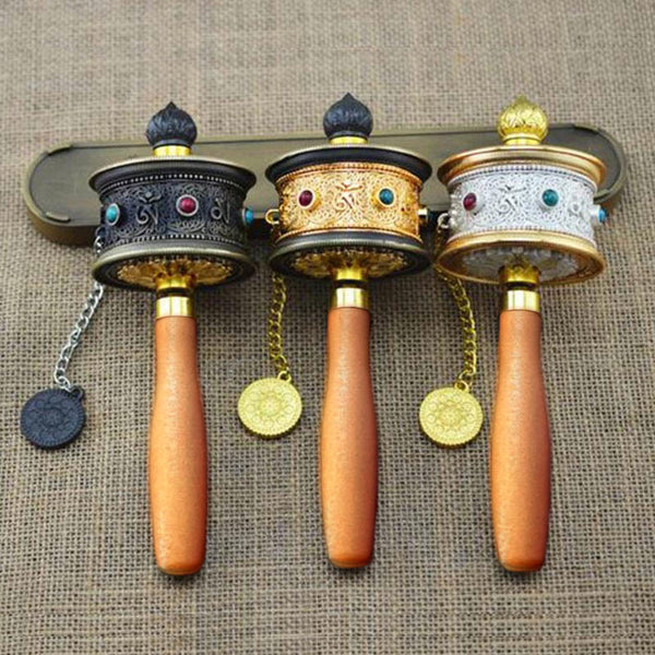 Zinc Alloy Tibetan Prayer Wheel