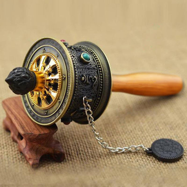Zinc Alloy Tibetan Prayer Wheel