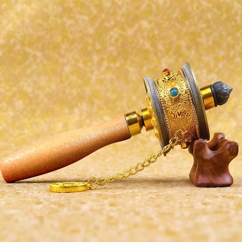 Zinc Alloy Tibetan Prayer Wheel