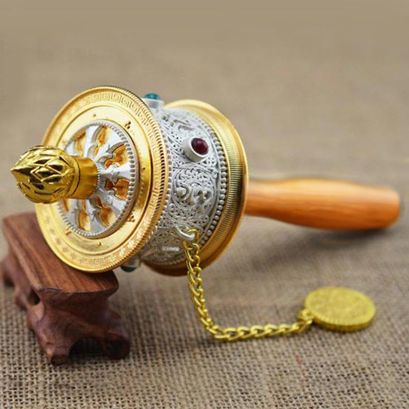 Zinc Alloy Tibetan Prayer Wheel