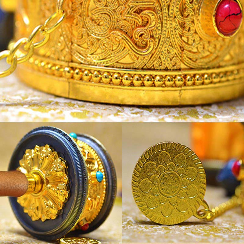 Zinc Alloy Tibetan Prayer Wheel