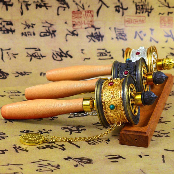 Zinc Alloy Tibetan Prayer Wheel