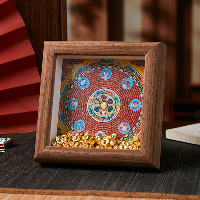 Tibetan Thangka Golden Ingot Photo Frame Secondary image