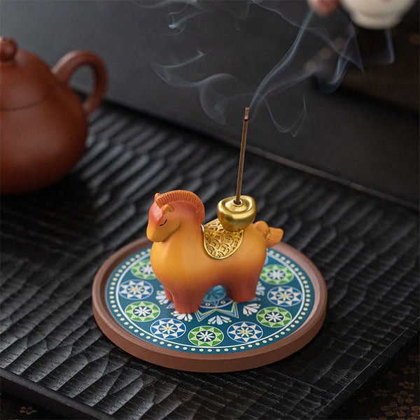 Year of Horse Ingot Incense Burner | Wealth & Success 2026