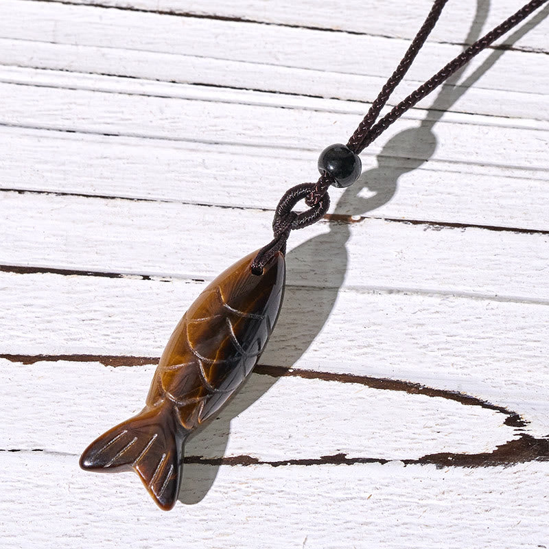 Koi Fish Crystal Necklace Pendant – pink rose quartz pendant frontal on pure white, carved koi gemstone