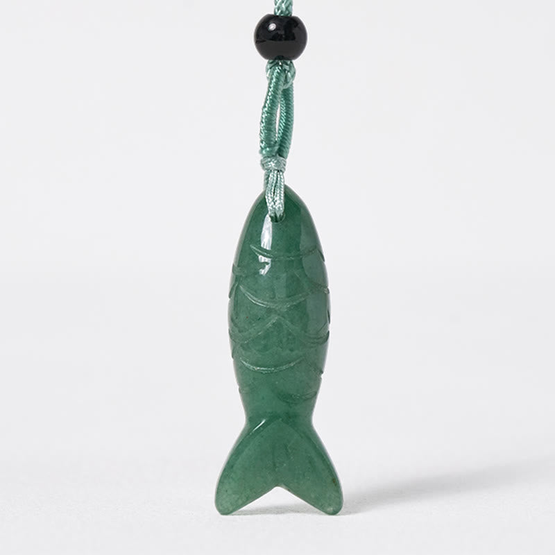 Koi Fish Crystal Necklace Pendant – Buddha Stones brand craftsmanship story card, artisan crystal jewelry
