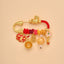 Year of the Horse Fu Character Peace Buckle Lotus Brooch – Horse cloud pendant, fu charms, amber bead, lotus, Auspicious