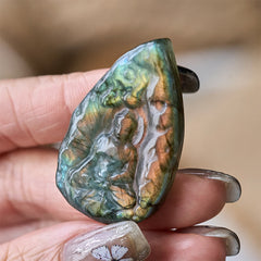 Natural Labradorite Buddha Teardrop Figurine Healing Crystal Decor – labradorite teardrop buddha, crystal healing home decor