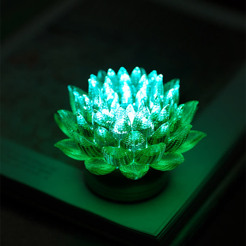 Lotus Liuli Glass Copper Brass Decoration | New Beginnings