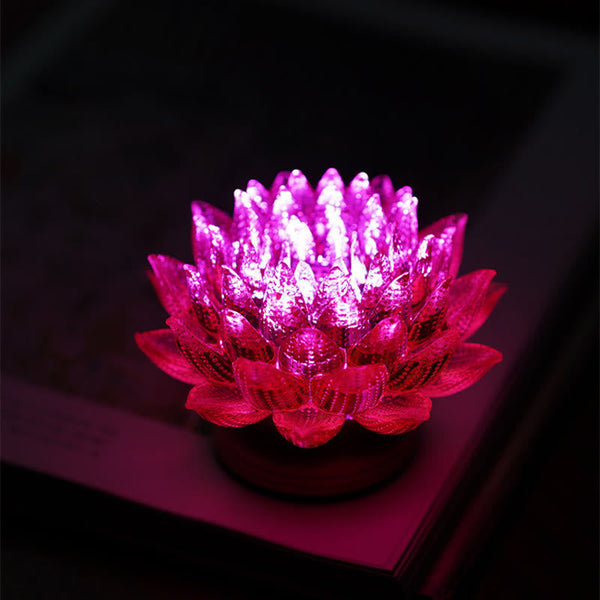 Décoration Lotus en Liuli et Laiton