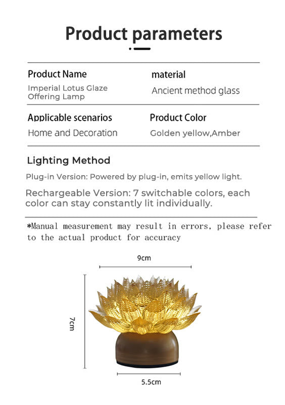 Lotus Liuli Glass Copper Brass Decoration | New Beginnings