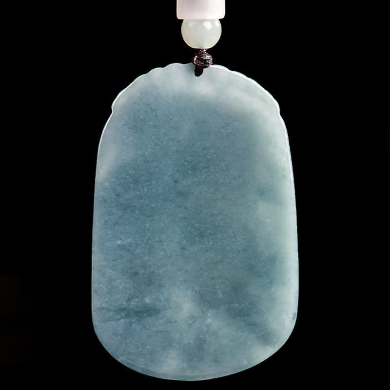 Natural Jade Double Koi Fish Necklace – double koi pendant on clean white background, carved jade prosperity charm