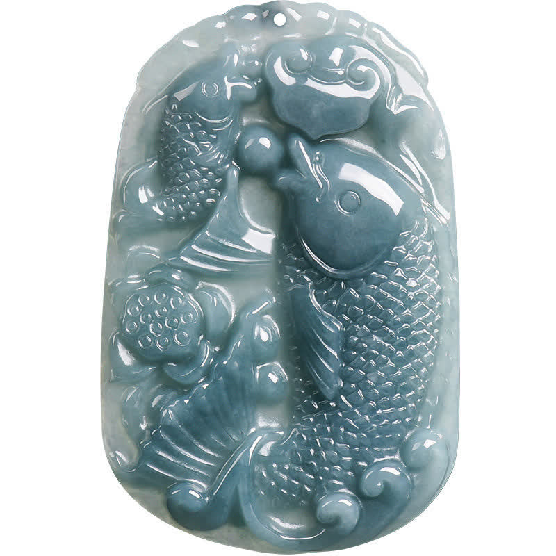 Natural Jade Double Koi Fish Necklace – lifestyle shot of jade pendant catching warm natural sunlight on skin