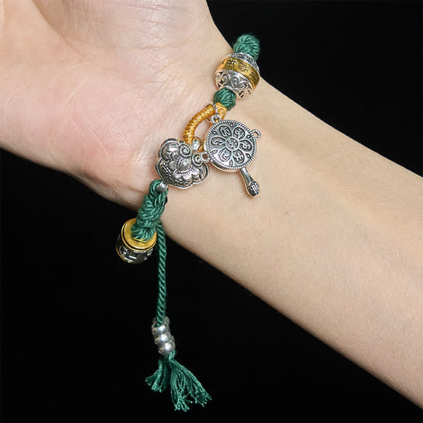 Bracelet Corde Fu Swastika Om Mani Padme Hum