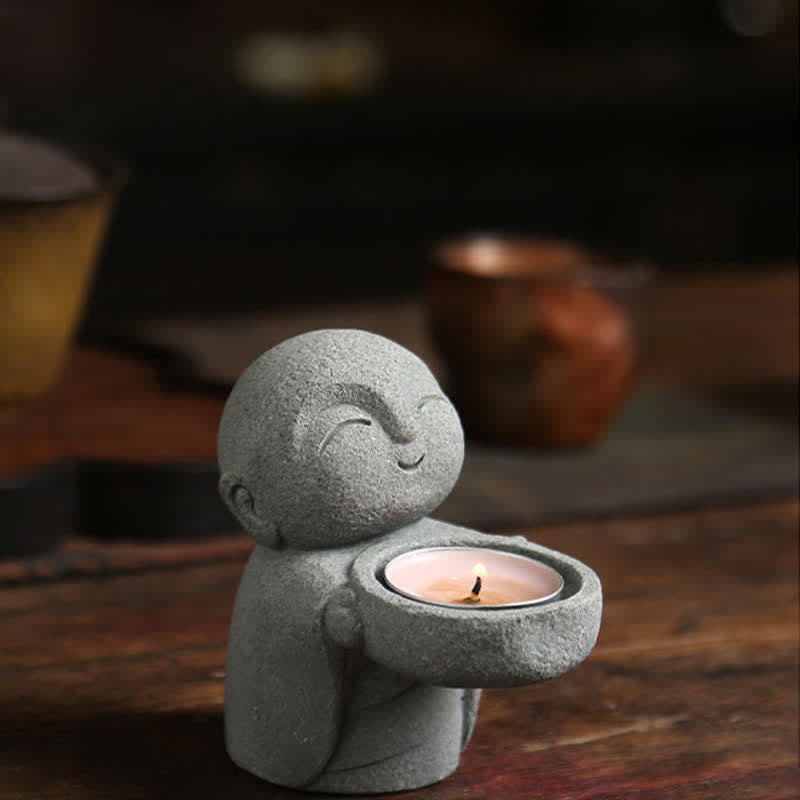 Buddha Serenity Candle Holder Statue – statue size comparison with standard, candle holder, resin statue, home decor