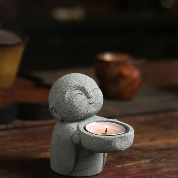 Buddha Serenity Candle Holder Statue – statue size comparison with standard, candle holder, resin statue, home decor