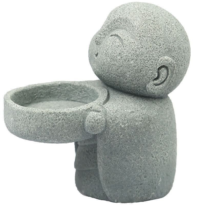 Buddha Serenity Candle Holder Statue – candle holder on dining table as centerpiece, candle holder, resin statue, home decor