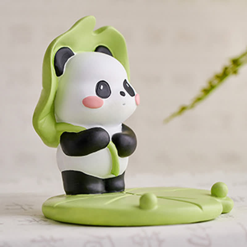 Resin Lotus Panda Phone Stand | Purity & New Beginnings