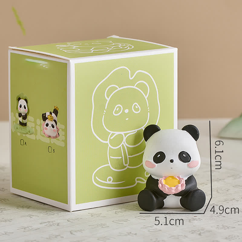 Resin Lotus Panda Phone Stand | Purity & New Beginnings