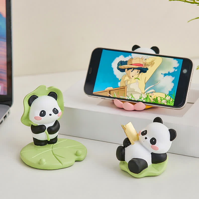 Resin Lotus Panda Phone Stand | Purity & New Beginnings