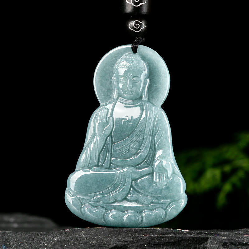 999 Silver Buddha Pendant – serene meditation pose, spiritual necklace