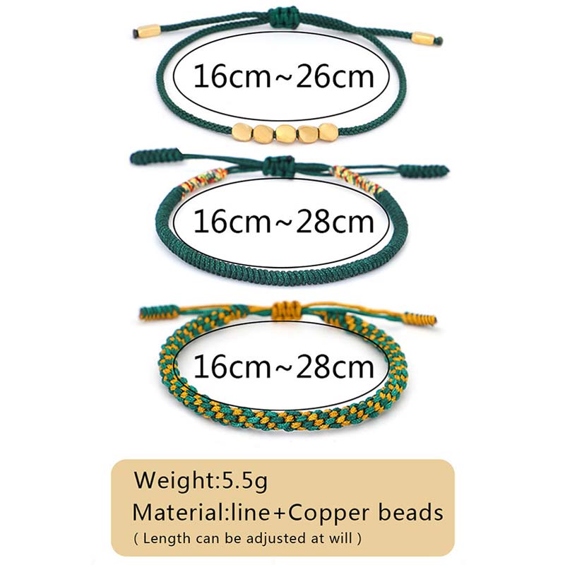 3 PCS Tibetan Copper Beads Bracelet Set, image 13, healing bracelet