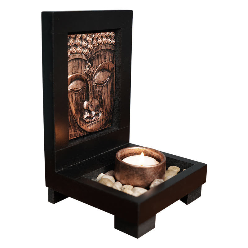 Buddha Compassion Serenity Prayer Altar Zen Home Decoration – Living room plants, mindful home styling
