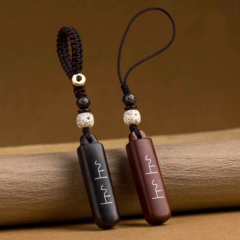 Black Sandalwood Lucky Draw Keychain, image 5, lucky charm
