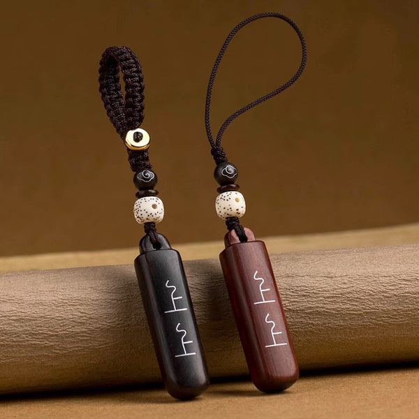 Black Sandalwood Lucky Draw Keychain, image 5, lucky charm