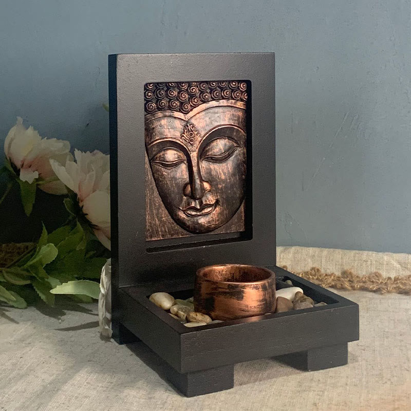Buddha Compassion Serenity Prayer Altar Zen Home Decoration – Hand mudra detail, spiritual statue art