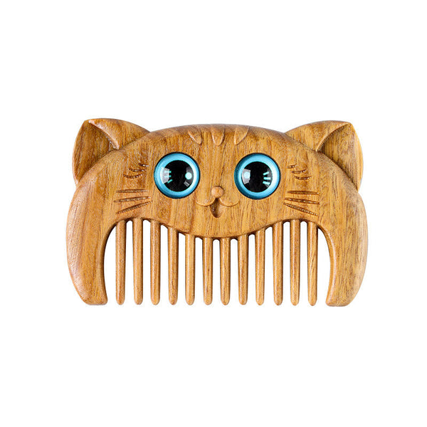 Green Sandalwood Cat Portable Comb, image 11