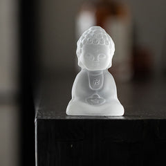 Mini Tathagata Buddha Liuli Serenity Desk Decoration – Compact desk friendly size, meditation focus piece