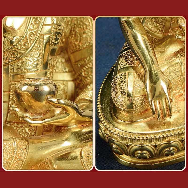 Shakyamuni Enlightenment Copper Statue – protective wrap and foam insert, safe delivery packaging