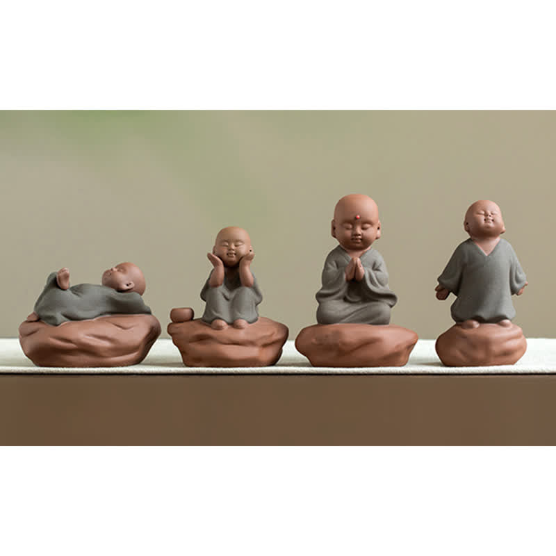 Black Peach Wood Buddha Flower Decoration – contrast against light wall, dramatic shadow sculpture art